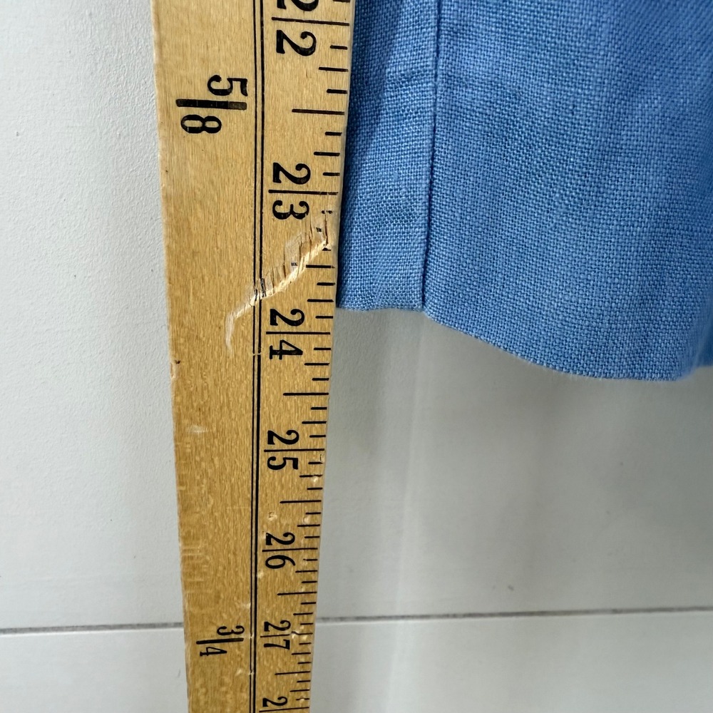Outerknown ECLIPSE PLEATED Linen Wide Leg Pants Sailor Button Coastal‎ WOMEN 4 - Picture 9 of 13